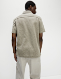 Cotton Blend Textured Knitted Shirt