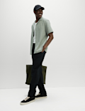 Cotton Blend Textured Knitted Shirt