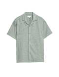 Cotton Blend Textured Knitted Shirt