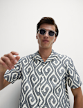 Pure Cotton Jacquard Shirt