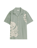 Cotton Rich Short Sleeve Floral Shirt