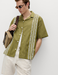 Relaxed Fit Cotton Rich Short Sleeve Shirt