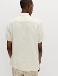 Pure Cotton Textured Shirt