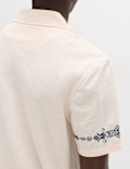 Cotton Rich Embroidered Short Sleeve Shirt