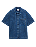 Pure Cotton Denim Short Sleeve Shirt