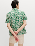 Pure Cotton Embroidered Short Sleeve Shirt