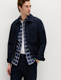 Relaxed Fit Cotton Rich Embroidered Short Sleeve Shirt