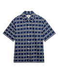 Relaxed Fit Cotton Rich Embroidered Short Sleeve Shirt