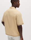 Pure Cotton Embroidered Short Sleeve Shirt