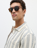 Pure Cotton Textured Short Sleeve Shirt