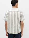 Pure Cotton Textured Short Sleeve Shirt