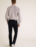 Regular Fit Brushed Cotton Checked Shirt
