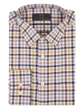 Regular Fit Brushed Cotton Checked Shirt