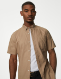 Easy Iron Pure Cotton Oxford Shirt