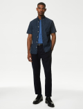 Easy Iron Pure Cotton Print Oxford Shirt