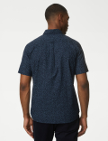 Easy Iron Pure Cotton Print Oxford Shirt