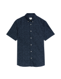 Easy Iron Pure Cotton Print Oxford Shirt