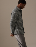 Check Overshirt with Wool