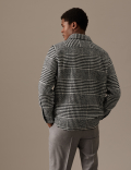 Check Overshirt with Wool