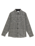 Check Overshirt with Wool
