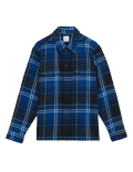 Cotton Blend Check Overshirt