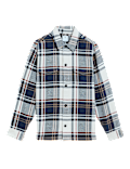 Cotton Blend Check Overshirt