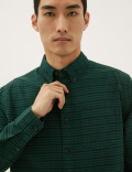Pure Cotton Check Oxford Shirt