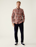 Flannel Brushed Cotton Check Shirt