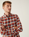 Flannel Brushed Cotton Check Shirt