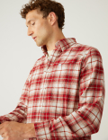 Flannel Brushed Cotton Check Shirt