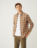 Flannel Brushed Cotton Check Shirt