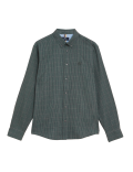 Brushed Cotton Rich Check Shirt
