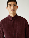 Pure Cotton Corduroy Check Shirt