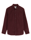 Pure Cotton Corduroy Check Shirt