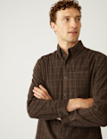 Pure Cotton Corduroy Check Shirt