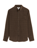 Pure Cotton Corduroy Check Shirt