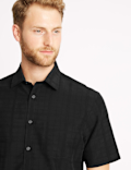 Modal Rich Textured Shirt with Pocket