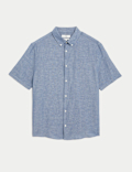 Linen Cotton Short Sleeve Shirt