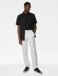 Linen Cotton Short Sleeve Shirt