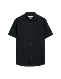 Linen Cotton Short Sleeve Shirt