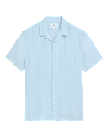 Linen Rich Cuban Collar Shirt