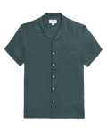 Linen Rich Cuban Collar Shirt