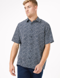 Geometric Print Relaxed Fit Shirt