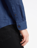 Pure Linen Shirt with Pocket