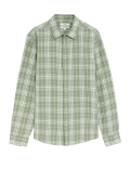 Linen Blend Check Shirt