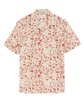 Linen Blend Leaf Print Shirt