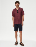 Pure Linen Cuban Collar Shirt