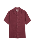 Pure Linen Cuban Collar Shirt