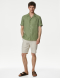 Pure Linen Cuban Collar Shirt