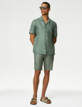 Pure Linen Cuban Collar Shirt
